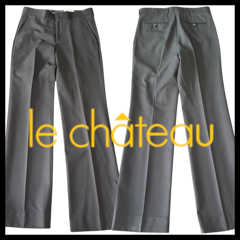 le chateau Gray Boot Cut Dress Pants